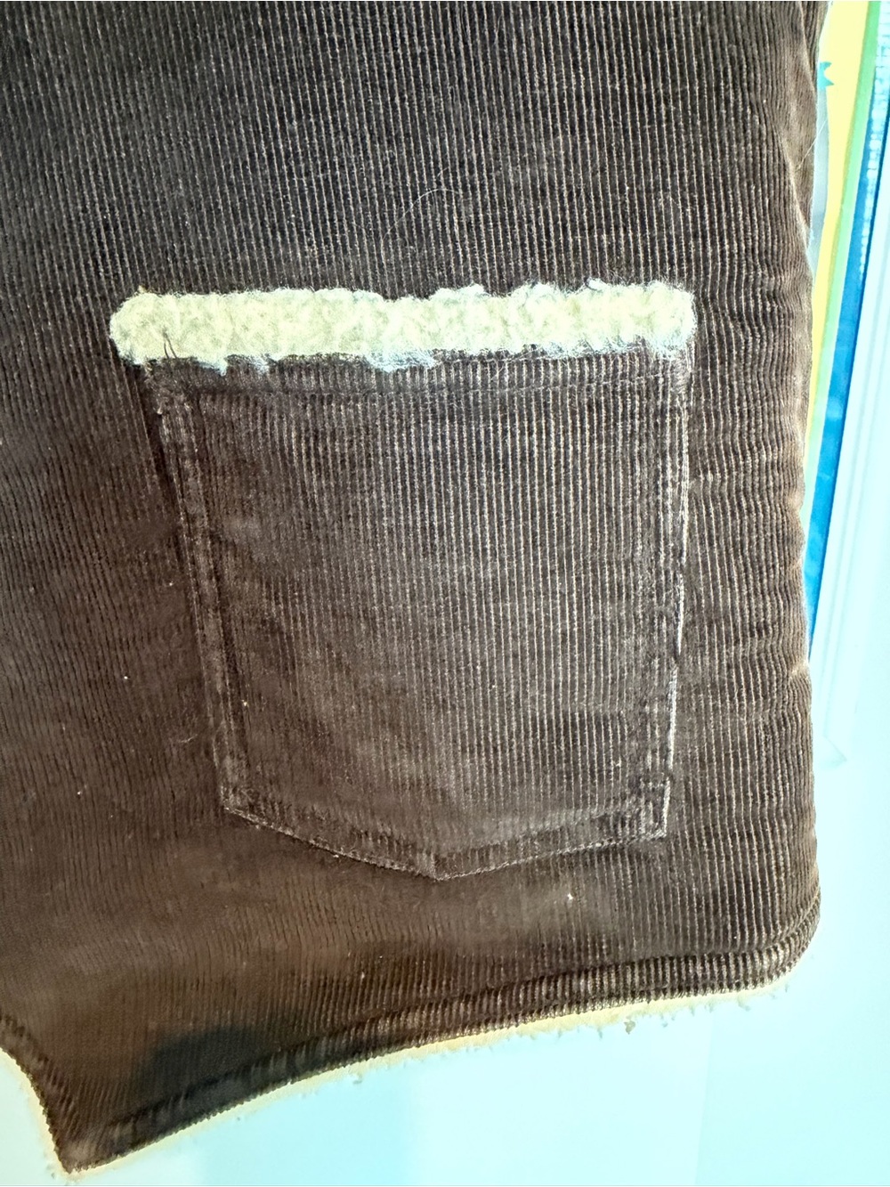 Big Smith Western Outerwear Vest Vintage 70s Mens XL Corduroy Sherpa Lined - Picture 4 of 10